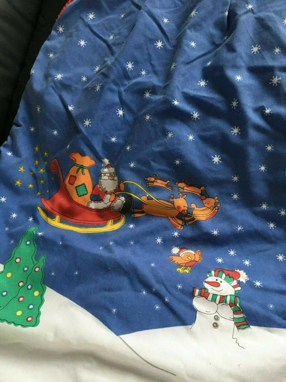 Nestje / babybeddegoed met kerstthema maat 6/18 maanden Cadeau idee – photo 2
